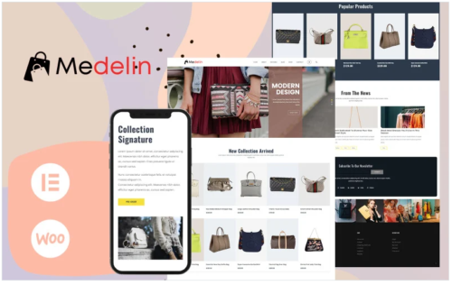 Medelin - Fashion HandBags Store WooCommerce Theme