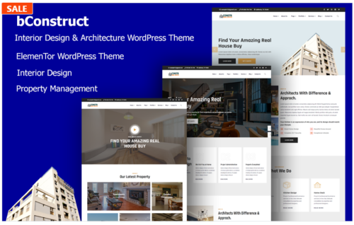 bConstruct - Interior Design & Architecture WordPress Theme