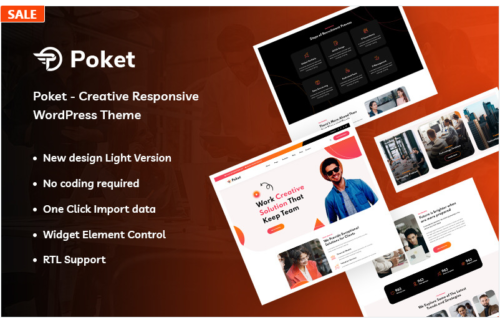 Poket – Creative Responsive WordPress Theme
