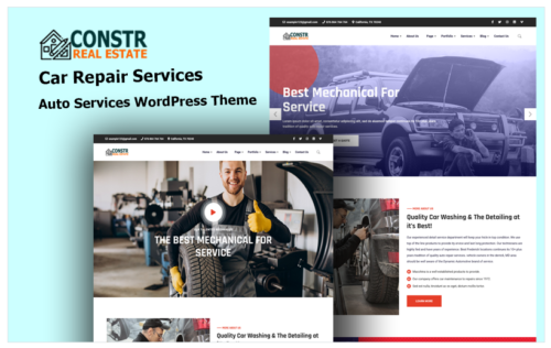 bConstruct - Car Repair & Auto Services WordPress Theme