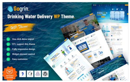 Gogrin - Drinking Water Delivery WordPress Theme