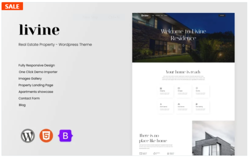 Livine - Real Estate Residence Wordpress Theme