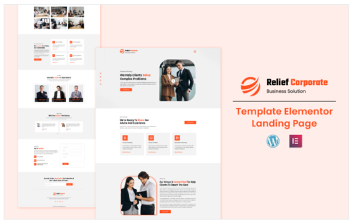Relief Corporate - Business And Solution Landing Page