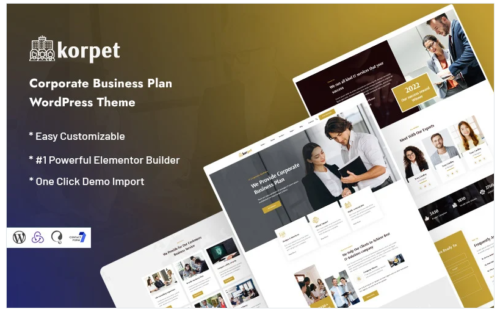 Korpret - Corporate Business Plan WordPress Theme