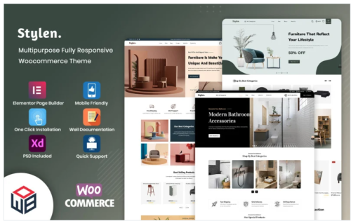 Stylen - Furniture & Interior WordPress Woocommerce Template