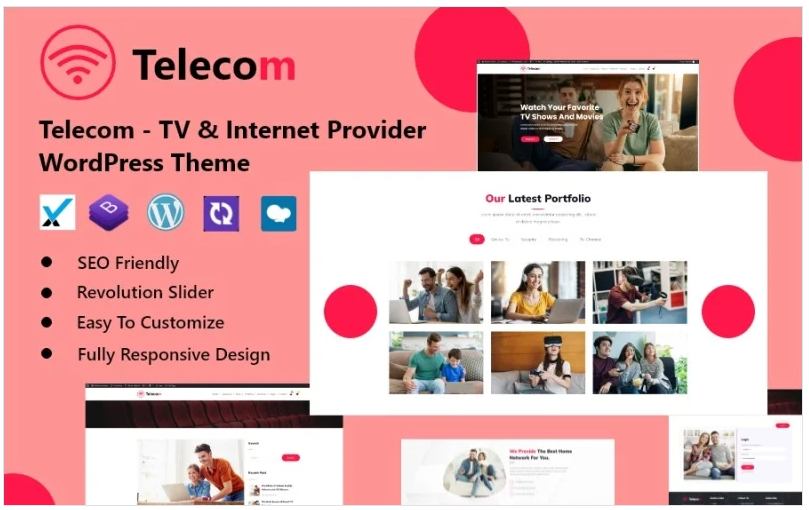 Telecom - TV & Internet Provider WordPress Theme