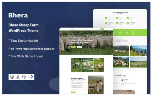 Bhera - Sheep Farm Responsive WordPress Theme