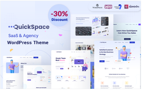 QuickSpace - SaaS and Agency WordPress Theme