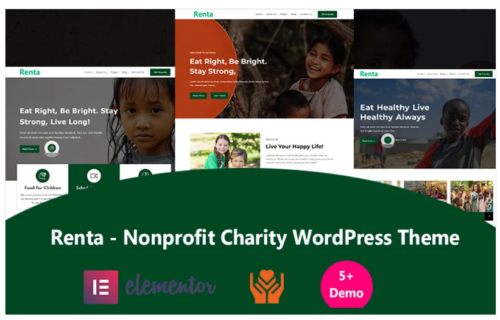 Renta - Nonprofit Charity WordPress Theme