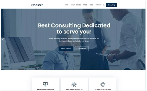 Consalt - Consulting Responsive WordPress Theme
