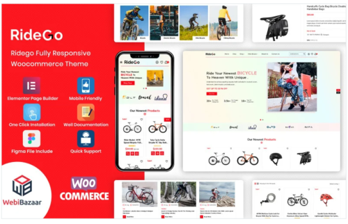 RideGo - Bicycle & Motorcycle Elementor WordPress Theme