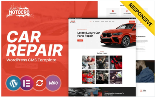 Motocro - Car Services and Auto Mechanic WordPress Theme