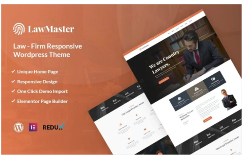 Lawmaster- Lawyer, Attorney and Law Office WordPress Theme