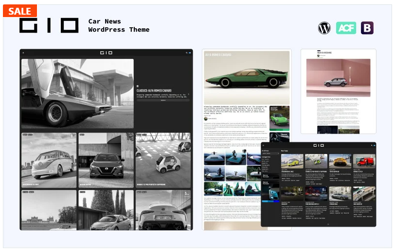 GIO - Car News WordPress Theme