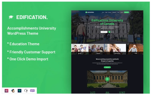 Edification - Accomplishments University WordPress Theme