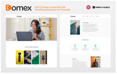DOMEX - Tech Company Corporate WordPress Elementor Kit