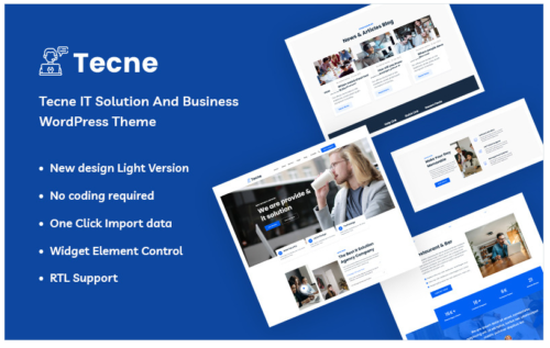 Tecne - IT Solution And Business WordPress Theme Tecne - IT Solution And Business WordPress Theme