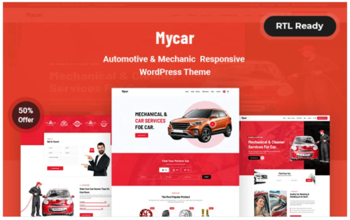 Mycar - Automotive & Mechanic Responsive WordPress Theme