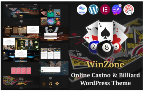 WinZone - Online Casino&Billiard WordPress Theme
