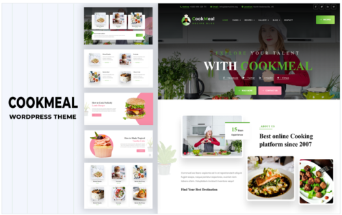 Cookmeal - Cooking and Recipe WordPress Theme