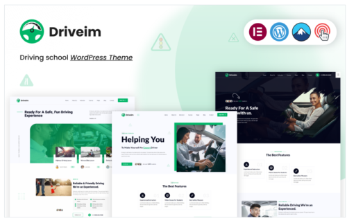 Driveim - An Exclusive Driving Training WordPress Theme for Driving Schools!