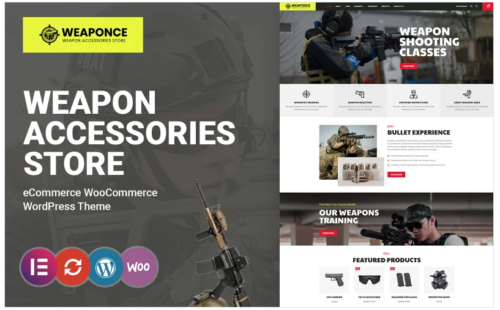 Weaponce - Gun Training, Shooting Club and Weapon WooCommerce Theme