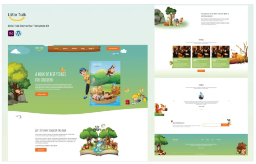 little-talk - Children Stories Services Elementor Template Kit