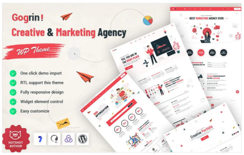 Gogrin - Creative and Marketing Agency WordPress Theme