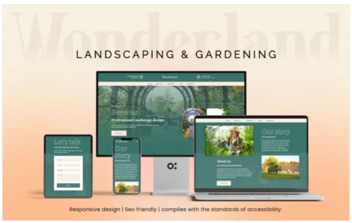Wonderland Landscaping And Gardening Services Wordpress Theme.
