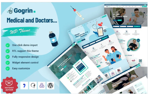 Gogrin - Medical and Doctors WordPress Theme