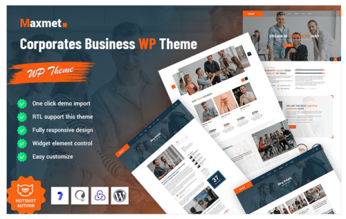 Maxmet - Corporate Business WordPress Theme