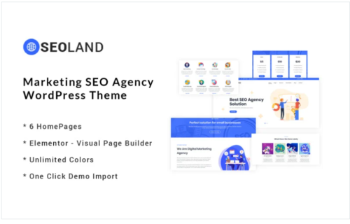 SEOLand - Digital Marketing SEO Agency WordPress Theme