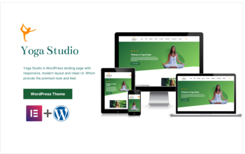 Yoga Studio Personalized WP Landing Page