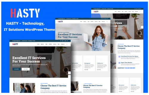 Hasty - IT Solutions, Technology & Multipurpose WordPress Theme
