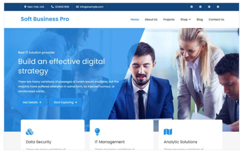 Soft Business Pro - Clean and Modern WordPress Business Theme