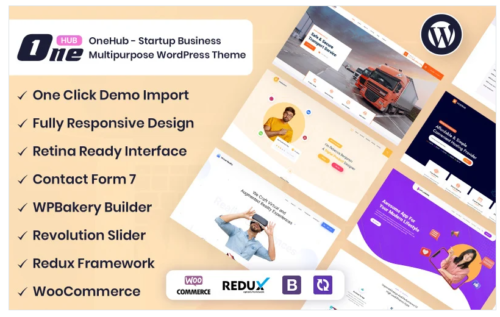 OneHub - Startup Business Multipurpose WordPress Theme