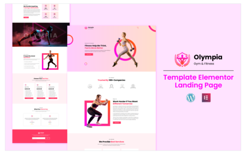 Olympia Gym - Gym and Fitness Landing Page