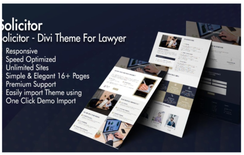 Solicitor - Divi WordPress Theme For Lawyer