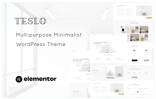 Teslo - Multipurpose Business and IT Solution Minimalist WordPress Theme