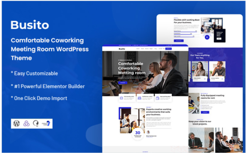 Busito - Comfortable Coworking Meeting Room WordPress Theme