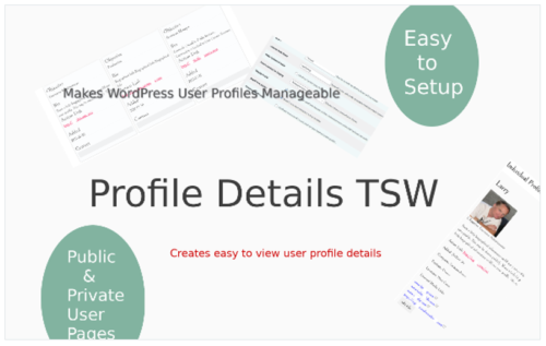 Profile Details TSW Creates Easy to View User Profile Details WordPress Plugin