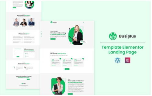 Busiplus - Business Solution Elementor Landing Page