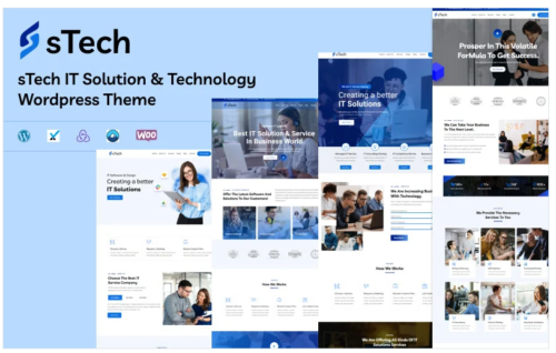 sTech - IT Solution & Technology Elementor Wordpress Theme