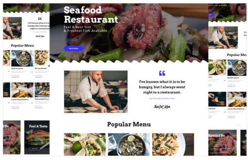 Julia - Seafood and Restaurant One Page WordPress Theme