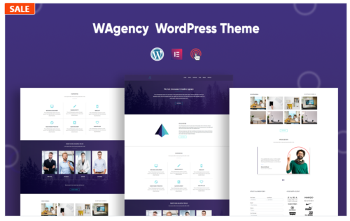 WAgency- Elementor Simple Agency WordPress Theme