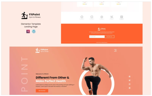 FitPoint - Gym and Fitness Elementor Landing Page Template