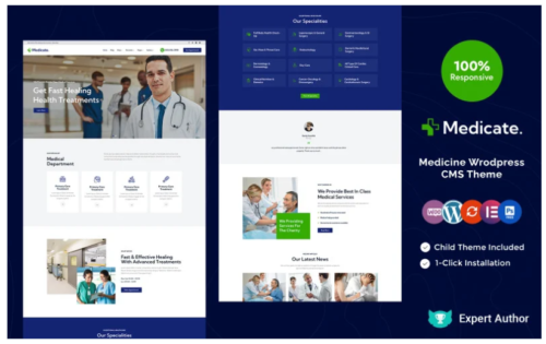 Medicate - Medical Elementor WordPress Theme