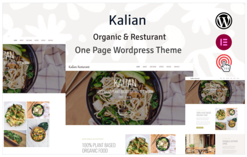 Kalian - Organic Restaurant WordPress Theme