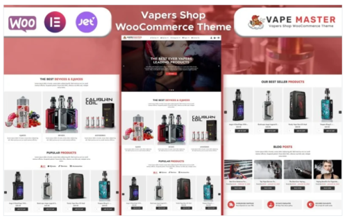 Vape Master - Vapers & Tobacco Shop WooCommerce Theme