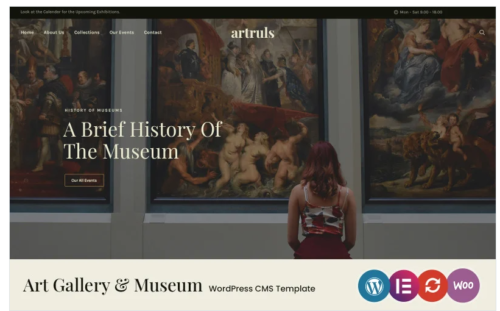 Artruls - Gallery and Museum WordPress Theme